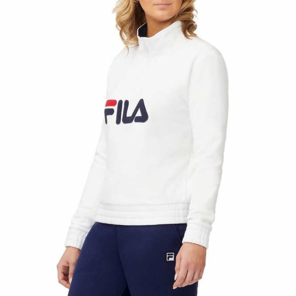 FILA- 1/4 Zip Pullover Logo Sweatshirt- NWT